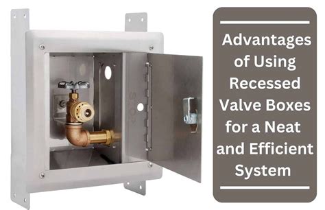 recessed water valve box